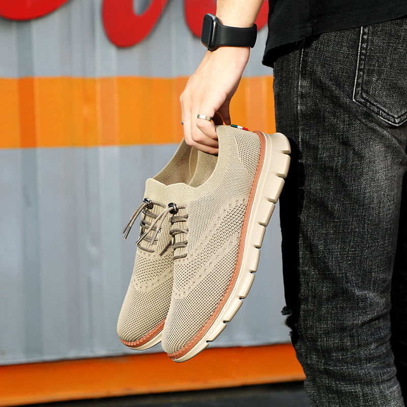 Summer New Dad Shoes British Style Trendy Running Breathable Mesh Surface Shoes foto 3