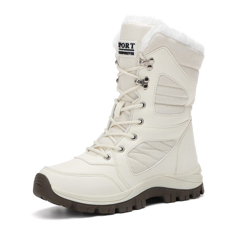 Thickened Long Wool Plus Velvet Warm Snow Boots foto 3