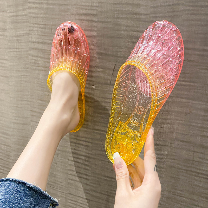 Fashion Crystal Women's Toe-covered Non-slip Sandals foto 5