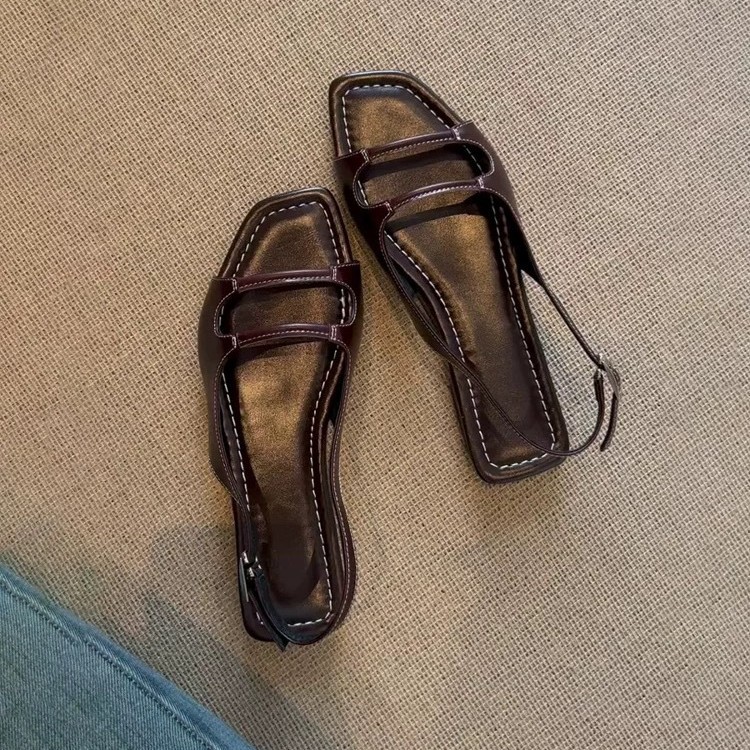 Summer Beach Casual Back Strap Flat Shoes foto 5