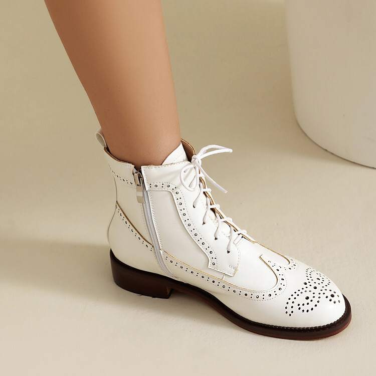 Women's Chunky Heel Black Classic Boots foto 4