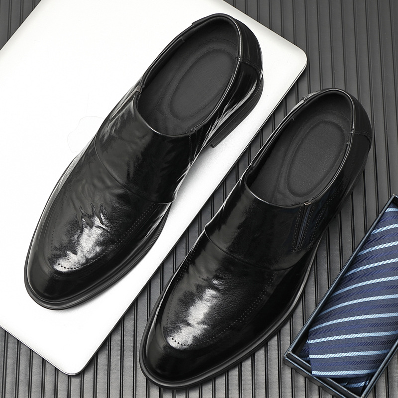 Men's Leather Business Inner Height Increasing Leather Shoes foto 4