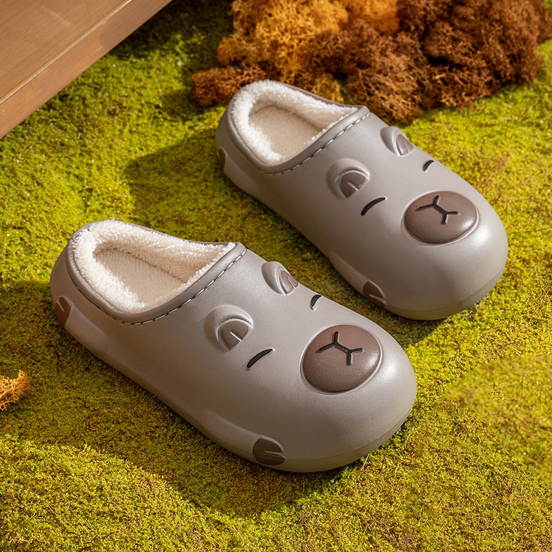 Women's Winter Cartoon Pattern Velvet Slippers foto 4