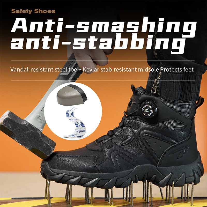 Mens Lightweight Comfortable And Safety Work Boots foto 4