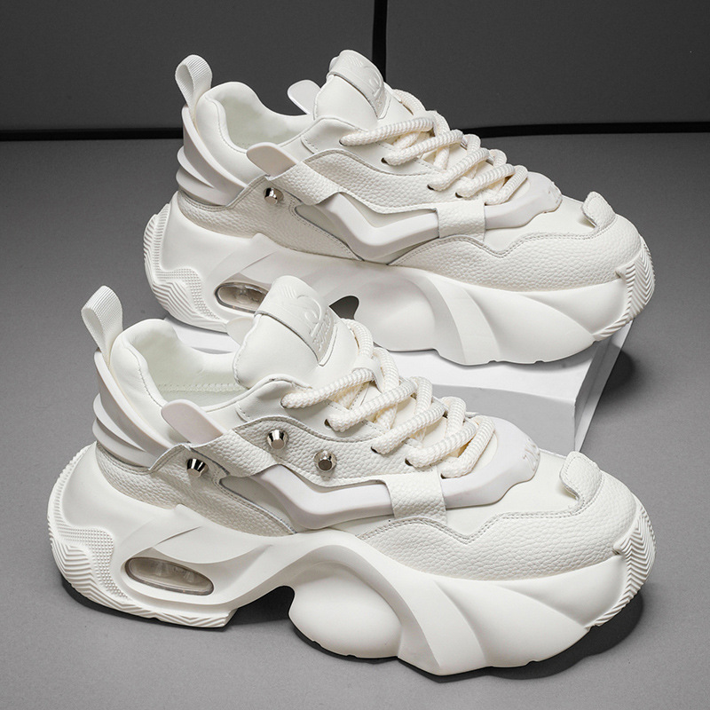 All-match Breathable Platform Stitching Trendy Dad Shoes