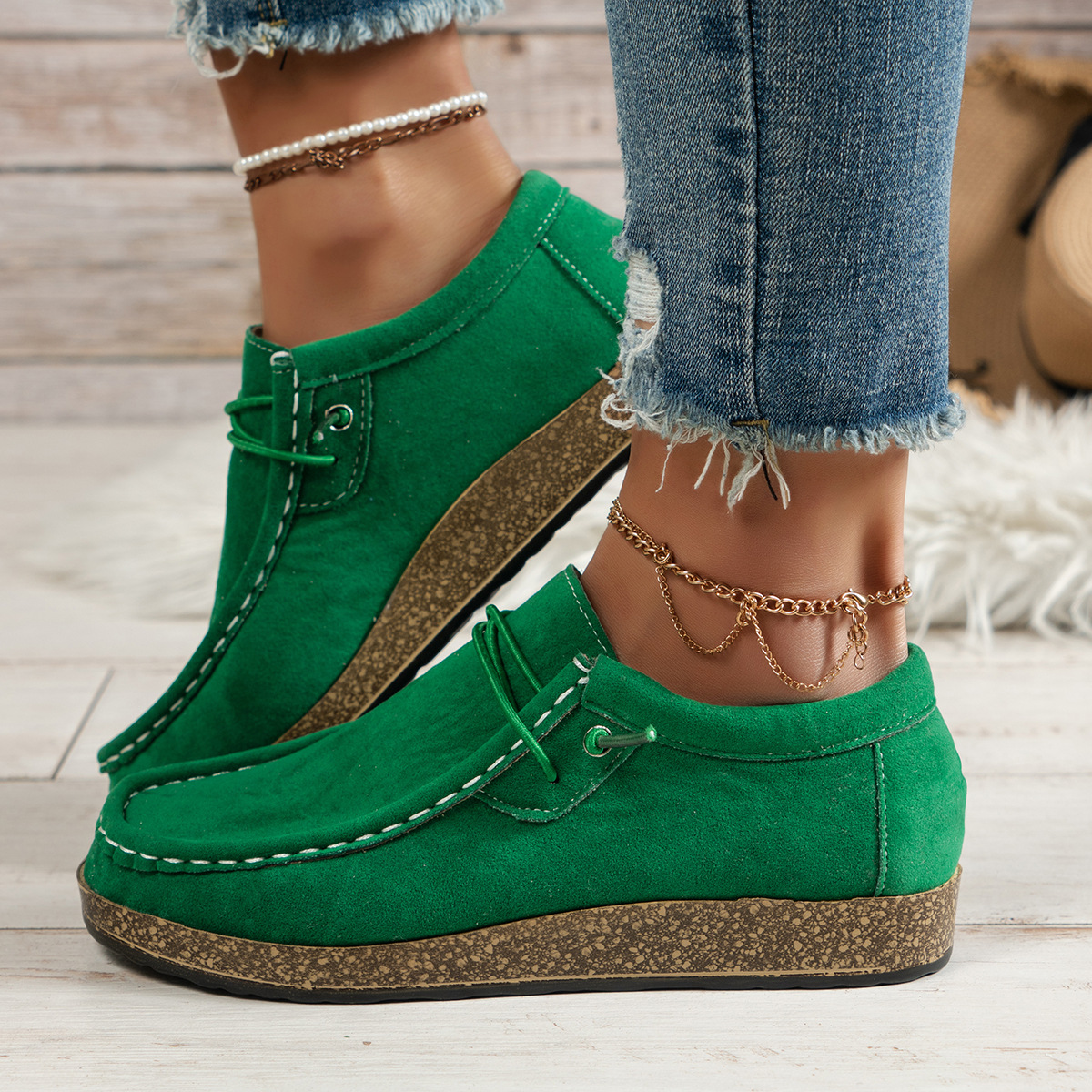 Women's Elastic Slip-on Casual Shoes foto 3