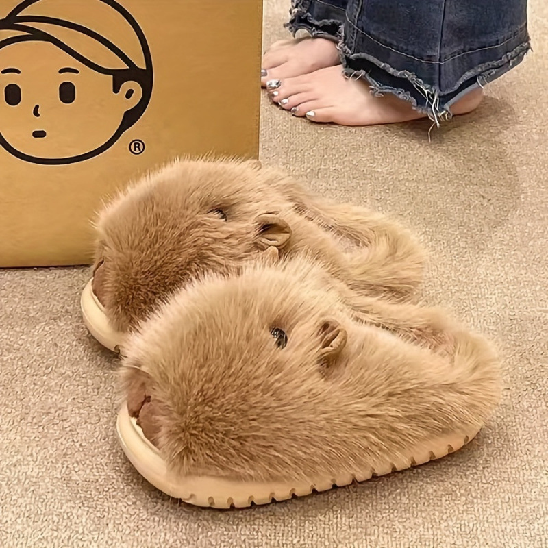 New Comfortable Women's Slippers Soft Suede Indoor foto 4