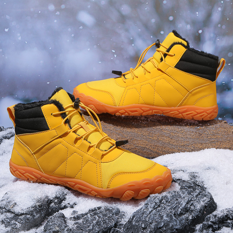 Men's Snow Boots Barefoot With Thick Fleece Sole foto 4