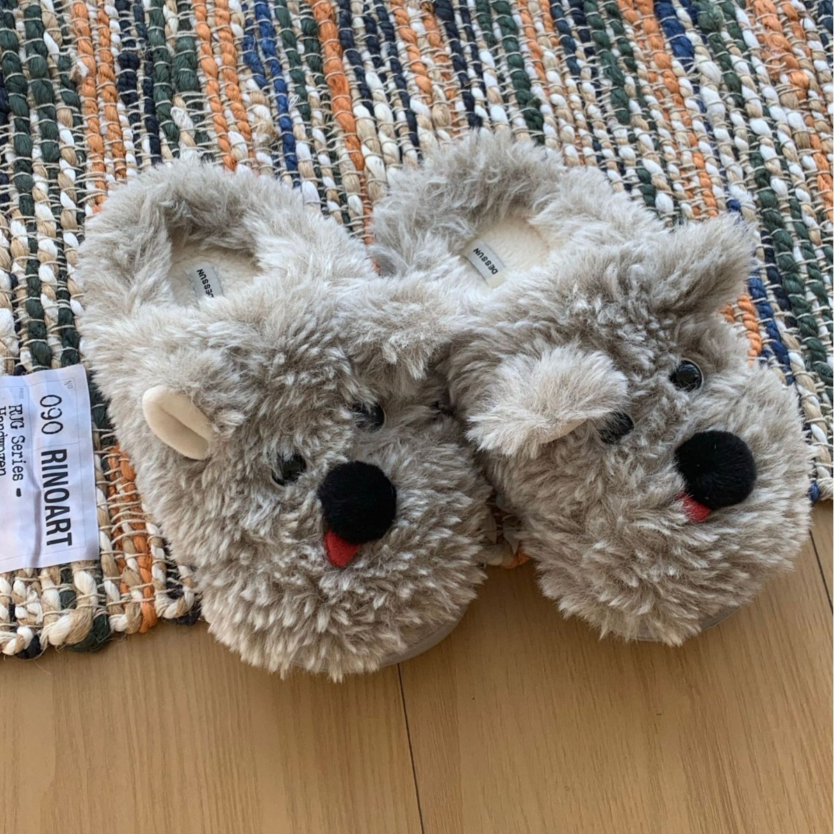 Women's Winter Plush Cartoon Puppy Cotton Slippers foto 3