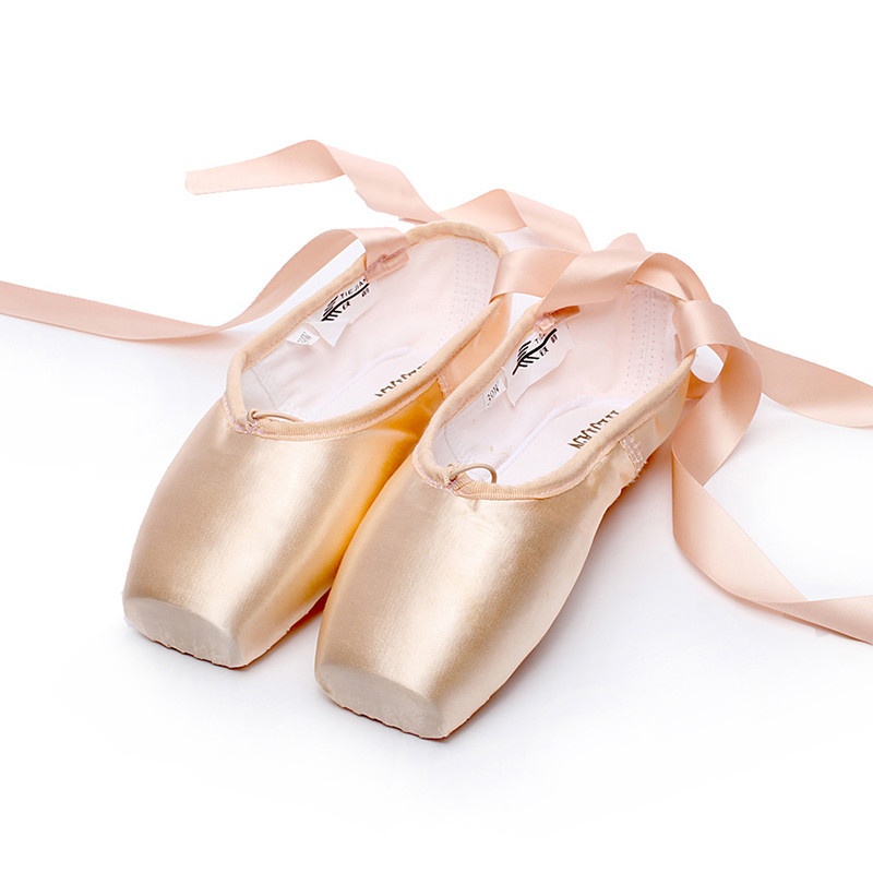 Lace-up Satin Dancing Flat Practice Shoes foto 5