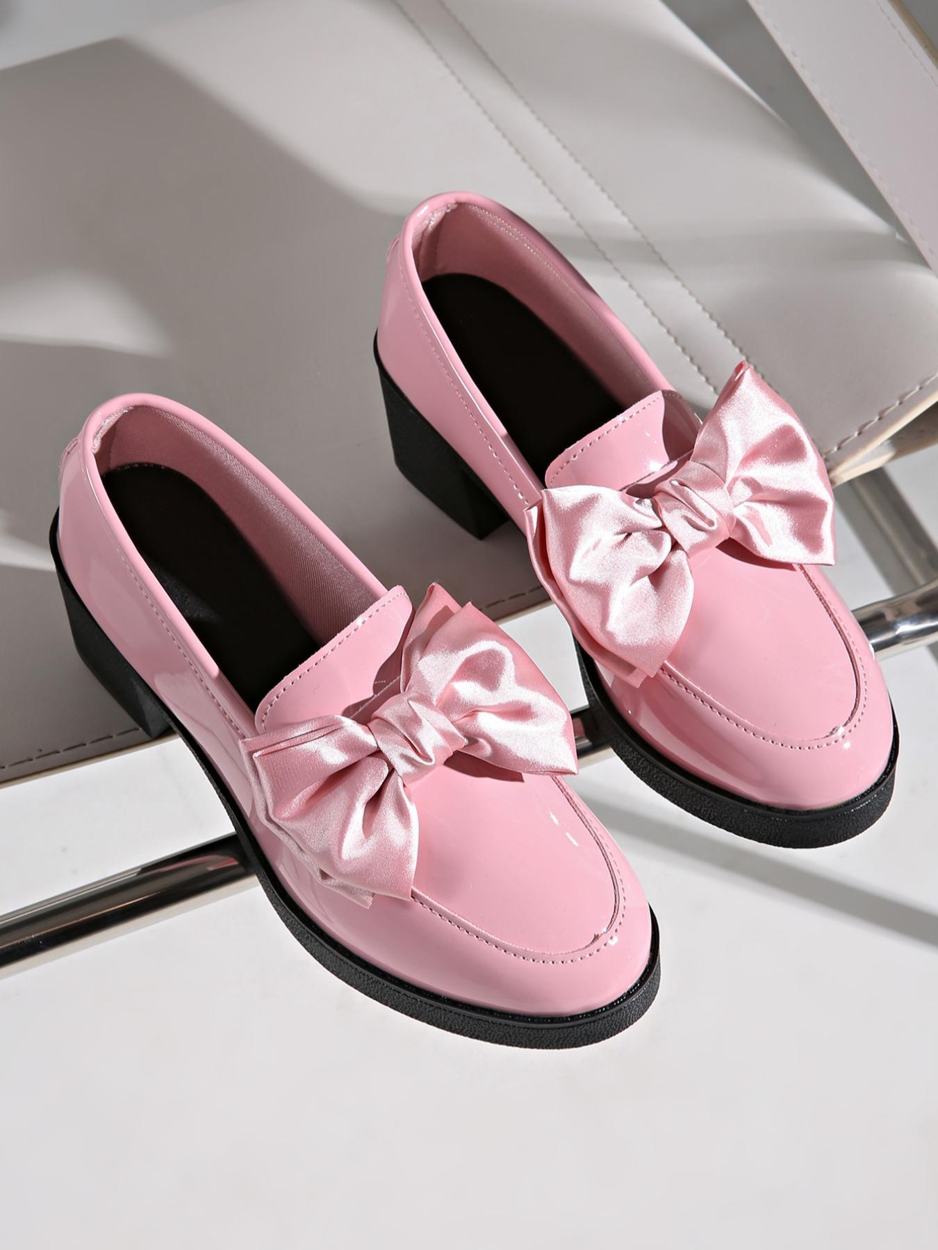 Womens Fashionable Bowtie Plus-Size High-Heel Pumps foto 4