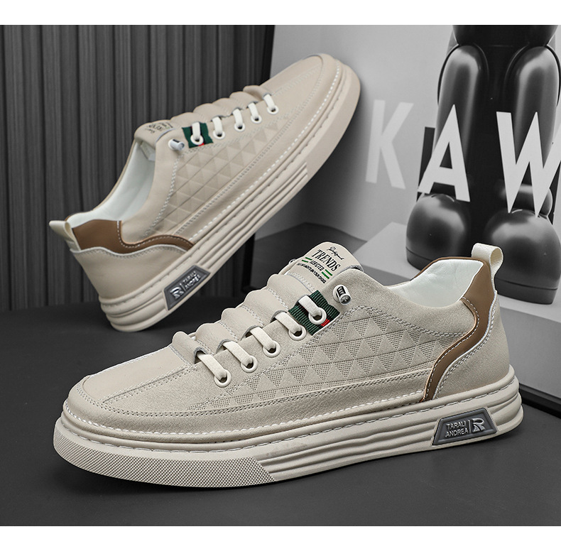 Men's Breathable Soft Soled Flats Leather Shoes foto 5