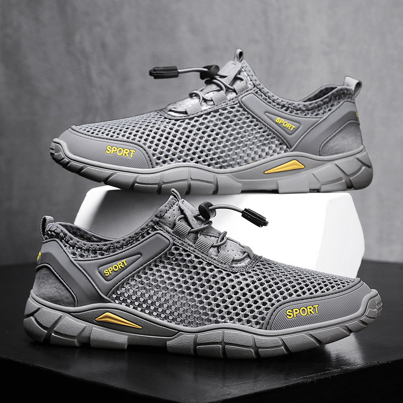 Plus Size Outdoor Mountaineering Hollow Men's Breathable Shoes foto 4