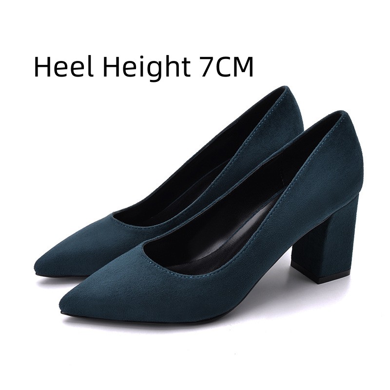 Comfortable All-matching Low-cut High Heels Women foto 2