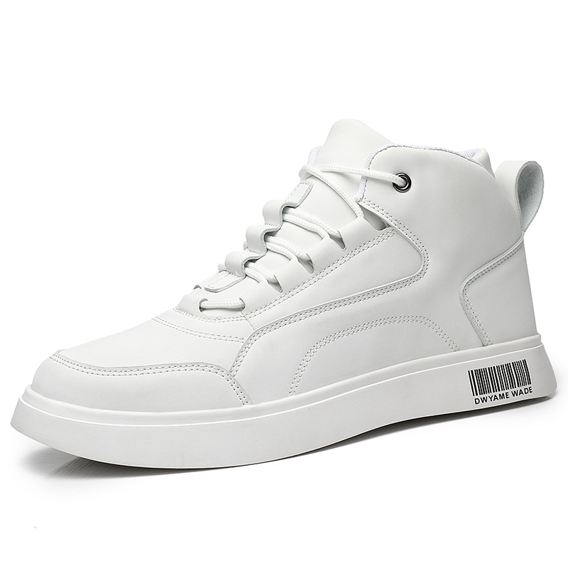 White Shoes Mid-top Sports Board Shoes Men foto 5
