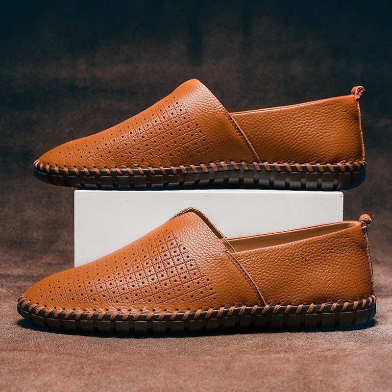 Men's Casual Trendy Slip-on Low-top Breathable Driving Shoes foto 2