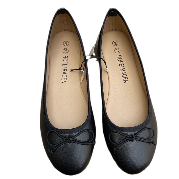 Womens Flat Shoes With A Single Bow foto 2