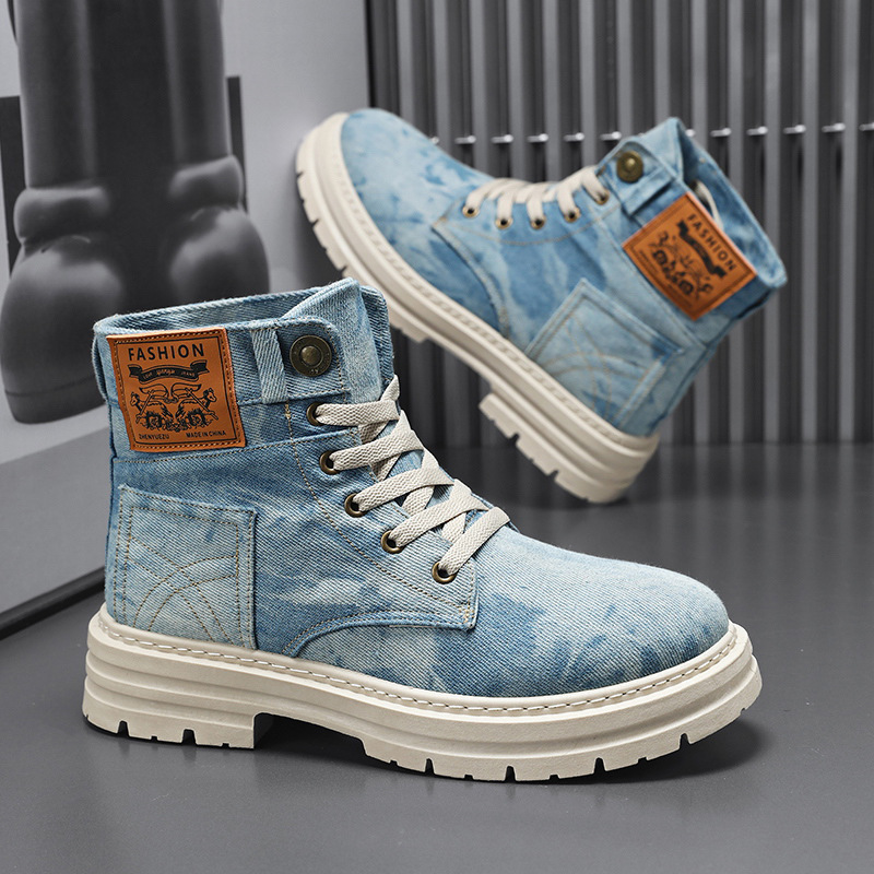 British-style Men's High-top Boots foto 3