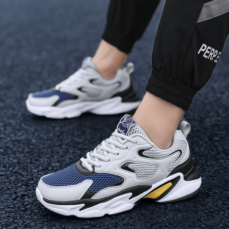Trendy Casual Sneaker Fashion Colorblock Breathable Rubber Patch foto 3