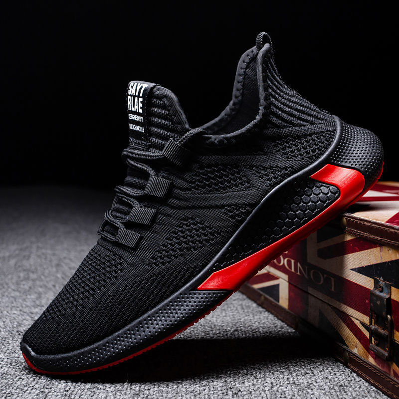 Men's Lace Up Casual Men's Shoes Fly Woven Mesh Breathable foto 4