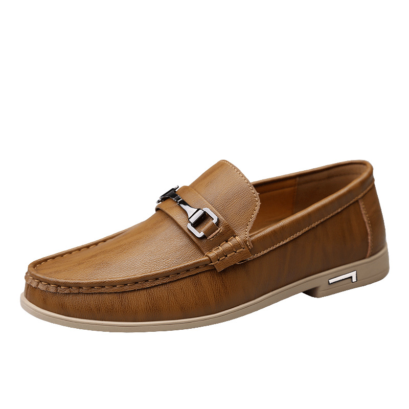 Fashion Personality Male Platform Casual Leather Shoes foto 3