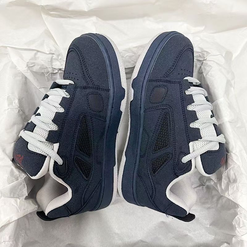 Lightweight Trendy Suede Patchwork Retro Bread Shoes foto 4