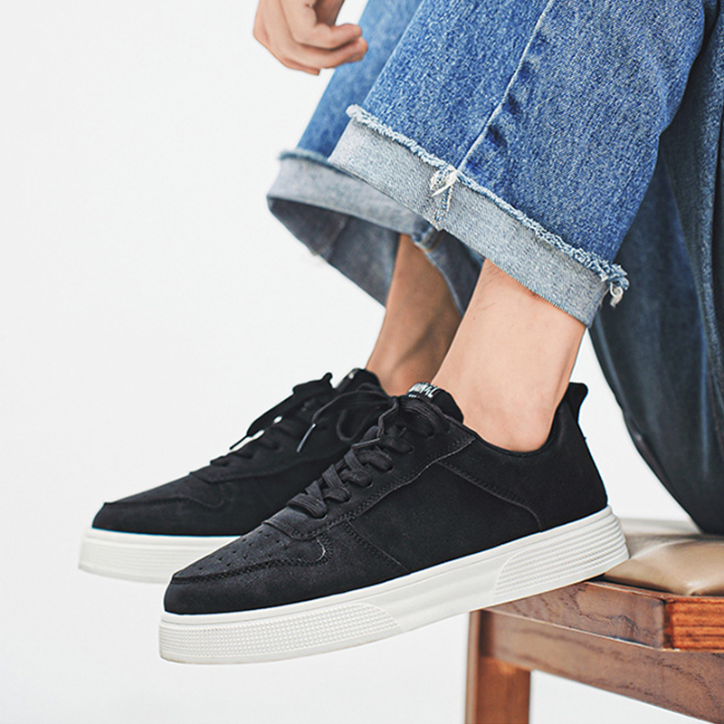 Men's Lace-up Flat Shoes Fashion Casual Round-toe Walking And Jogging Shoes Sneakers foto 3