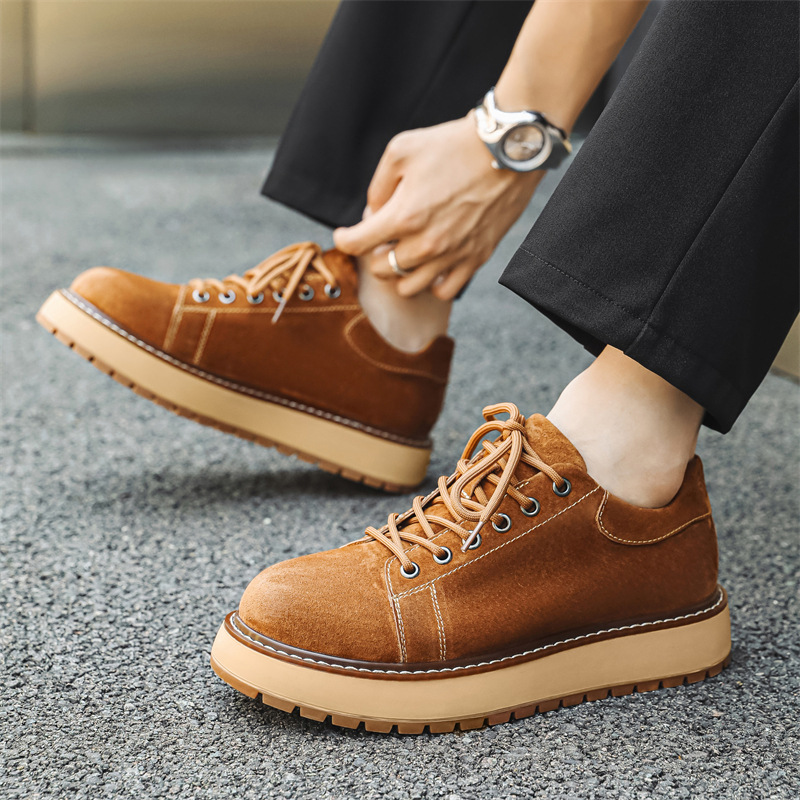 Japanese-style Retro Casual Shoes Men's Platform Joker Martin Boots foto 4
