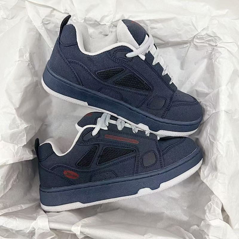 Lightweight Trendy Suede Patchwork Retro Bread Shoes foto 5
