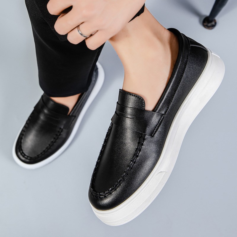 British Style Fashion Casual Leather Shoes foto 2