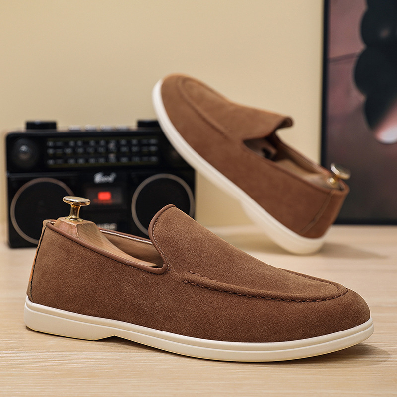 Flat-bottomed Slip-on Casual Large Size Men's Shoes foto 5