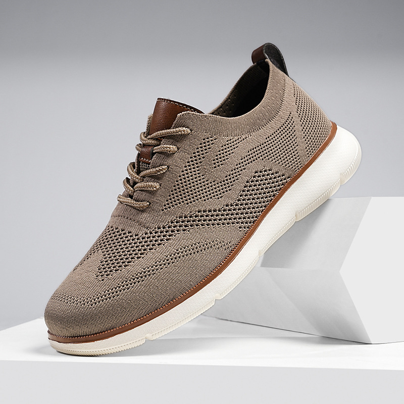 Men's Casual Breathable Fly-knit Sneakers foto 3