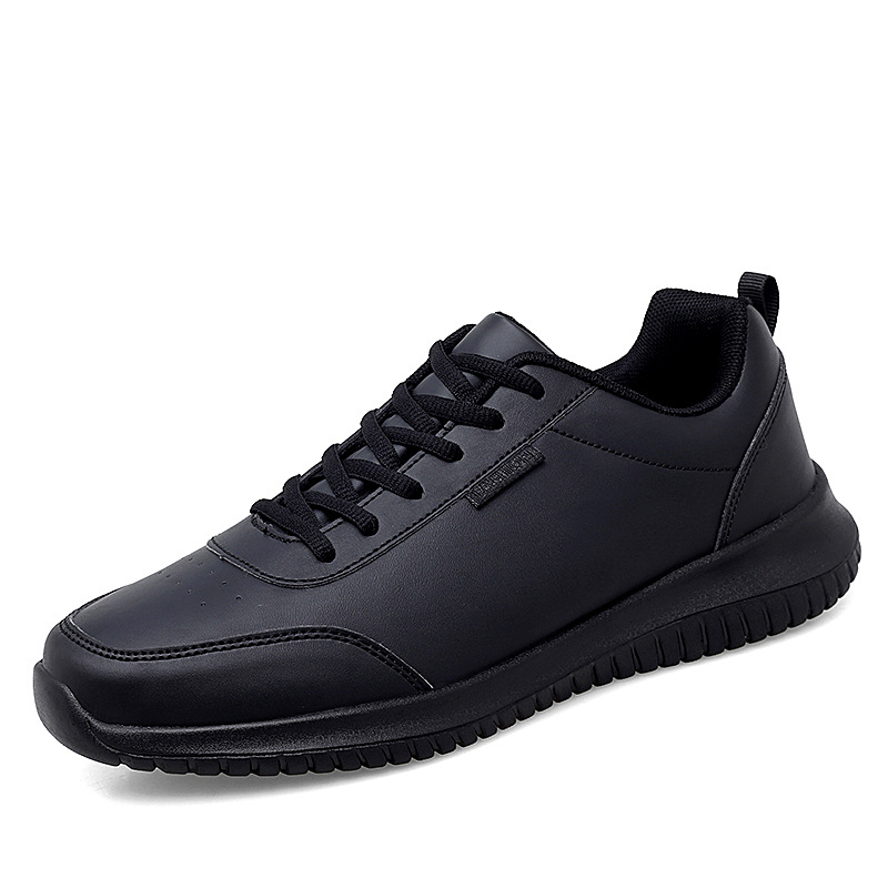 Plus Size Chef Shoes Men's Waterproof Kitchen Shoes Men's Leather Surface Sports Casual Shoes foto 3