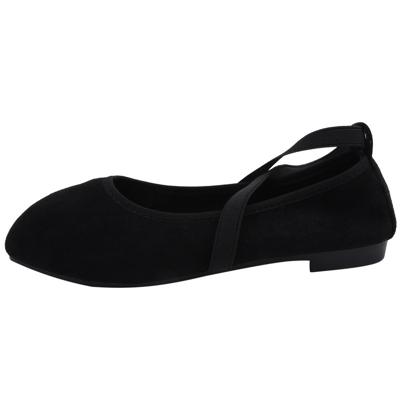 Womens Solid Color Versatile Low-cut Flat Shoes foto 3