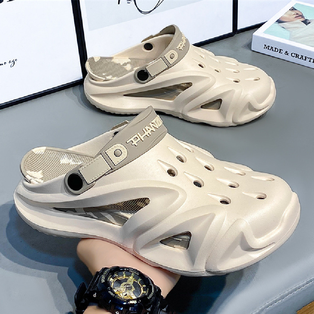 Men's Summer Platform Driving Non-slip Wear-resistant Outdoor Beach Closed Toe Coros Sandals foto 2