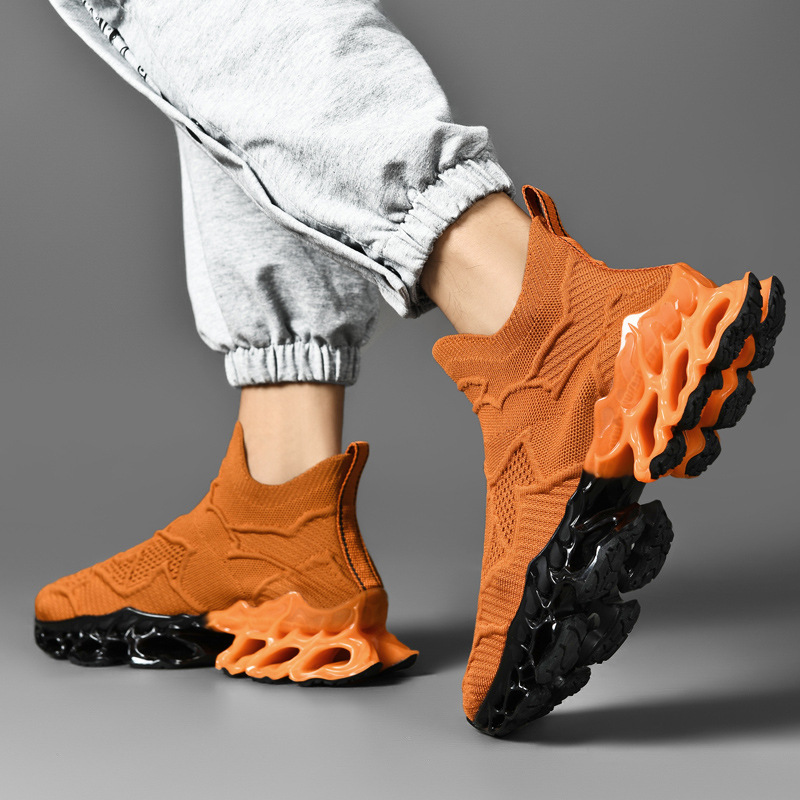 Men's Shoes Summer Breathable Mesh Fly-knit Sneakers foto 3