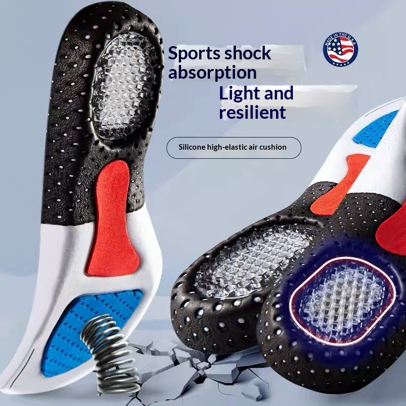 Arch-support Athletic Insoles With Sweat-absorbing Latex Air Cushioning foto 4