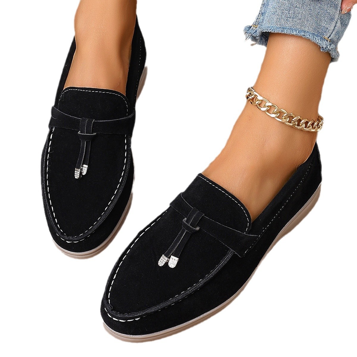 European And American Foreign Trade Slip-on Loafers Gommino foto 2