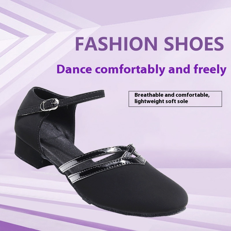 Latin Dance Low Heel Soft Bottom Girls foto 3