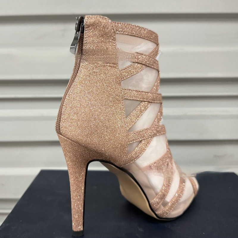 Fish Mouth Sandal Boots Hollow-out Mesh Stitching foto 4