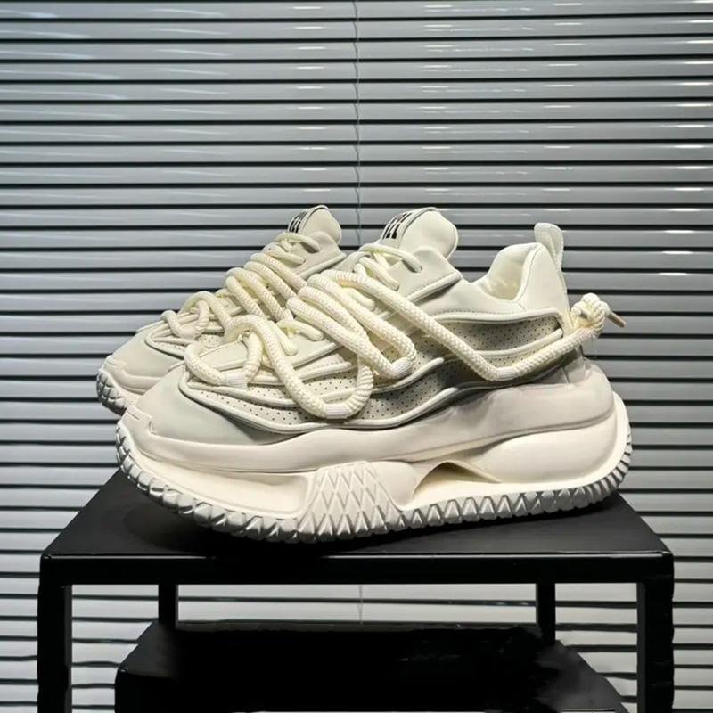 Solid Color Casual Trend Stain Resistant Dad Shoes Men foto 3