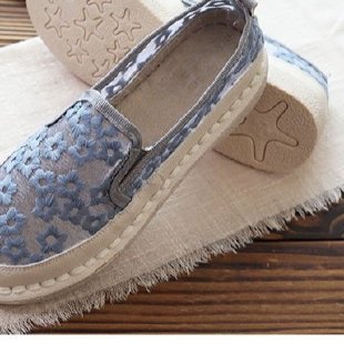 Fairy-style Lace Breathable Floral Fisherman Shoes For Women foto 4