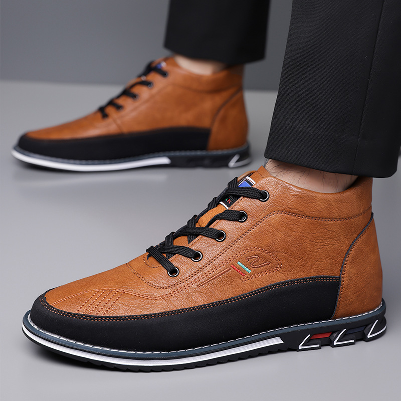 Men's High Top Shoes With Lace Up Martin Boots foto 5