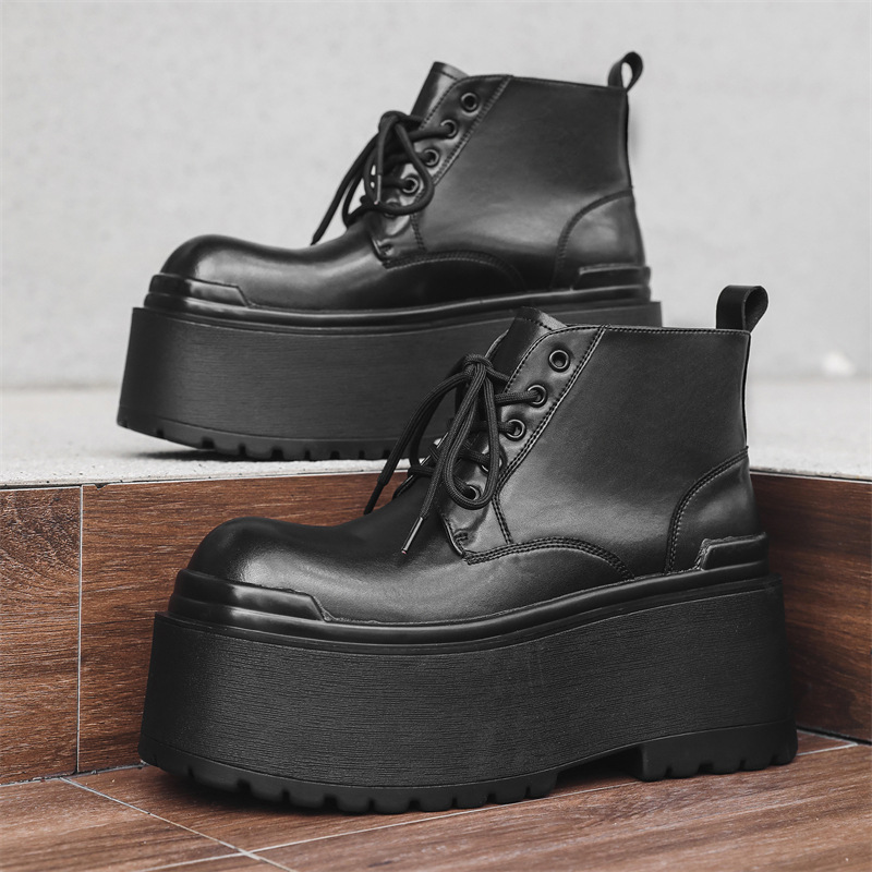 British-style Vintage Chunky-soled Shoes For Men foto 5