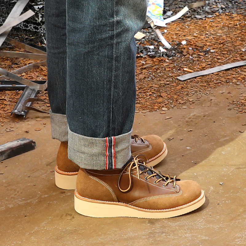 Casual Low-top Short Face Vintage Work Boots foto 5