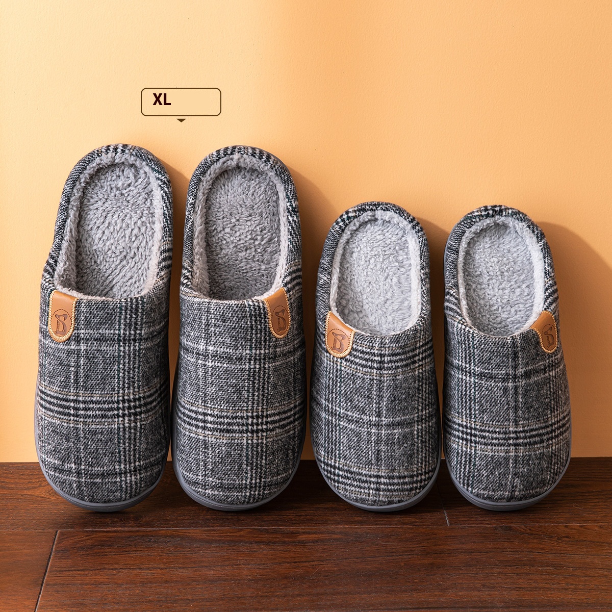 Cotton Slippers Men's Winter Indoor Home foto 2