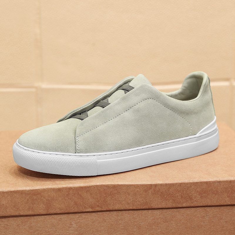 European First Layer Cowhide Four Seasons Leisure Korean Style Versatile Personality Men's Shoes foto 2