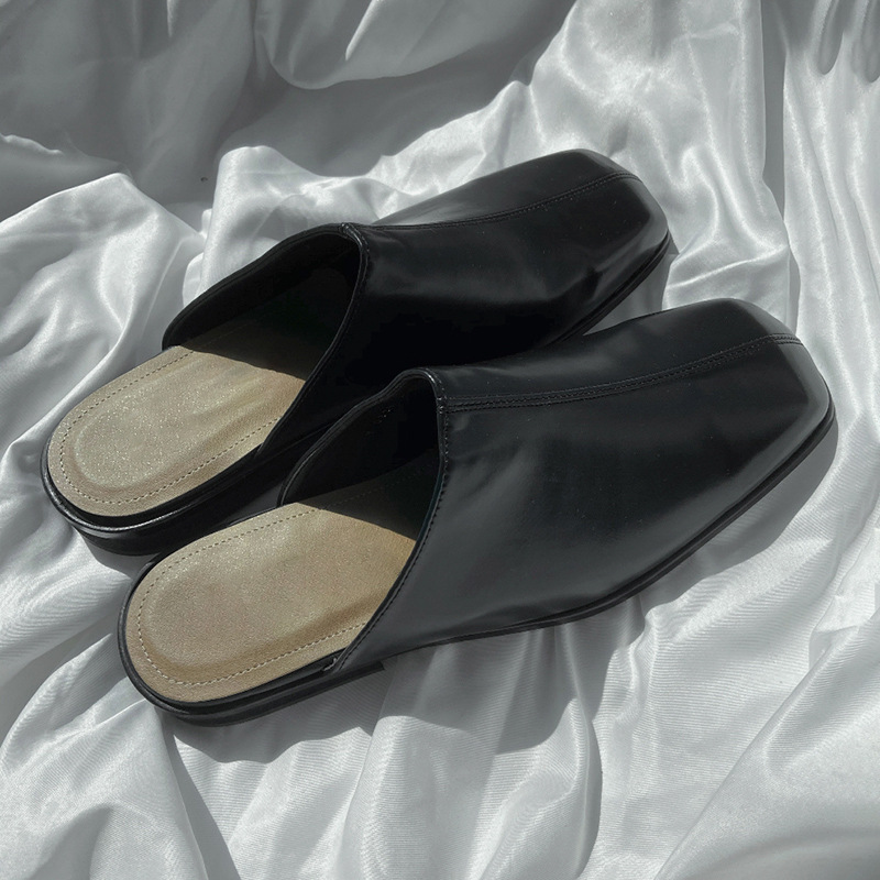 Men's Square Toe Cap Slippers Are Comfortable To Wear Outside foto 2