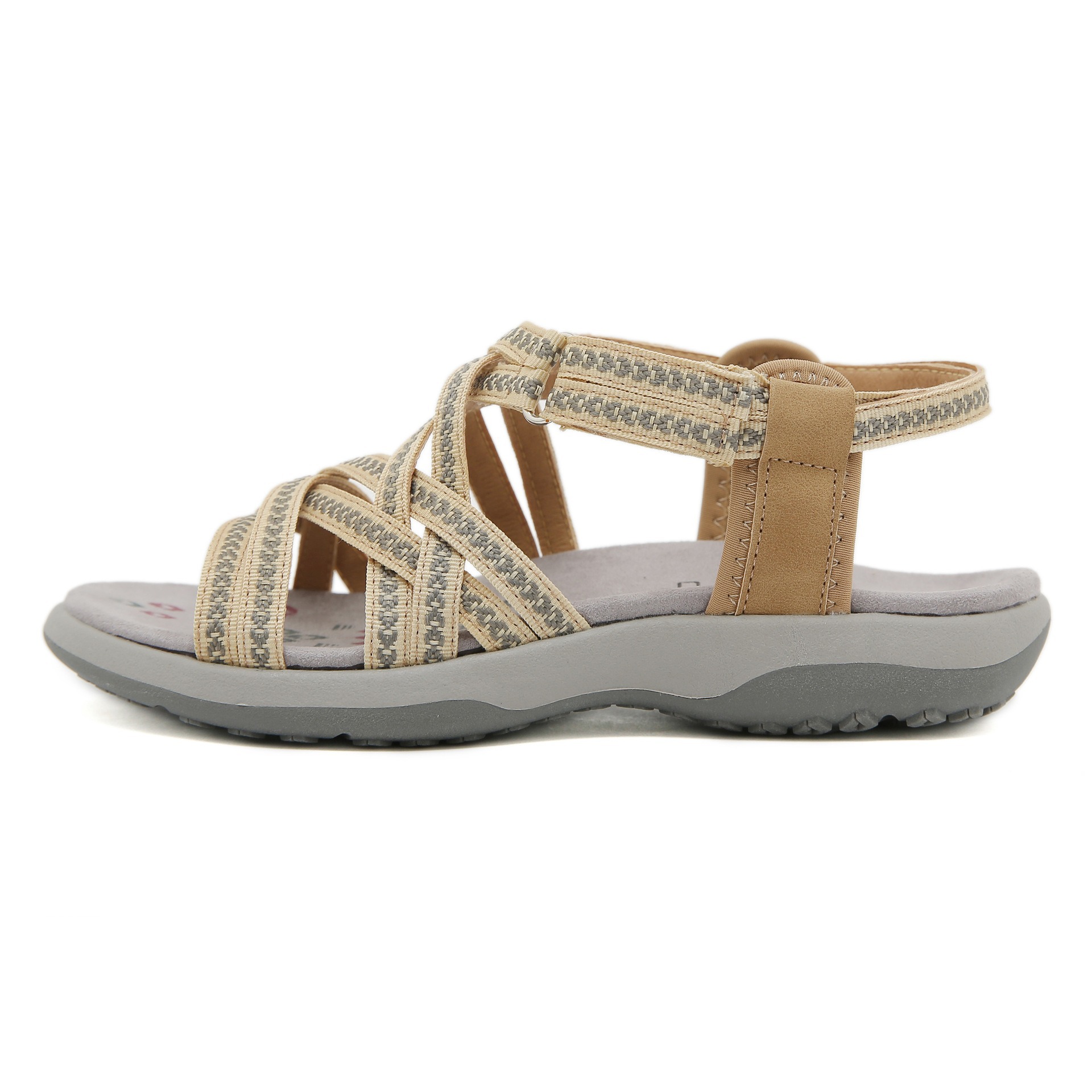 Sports Printed Casual Velcro Plus Size Women's Sandals foto 4
