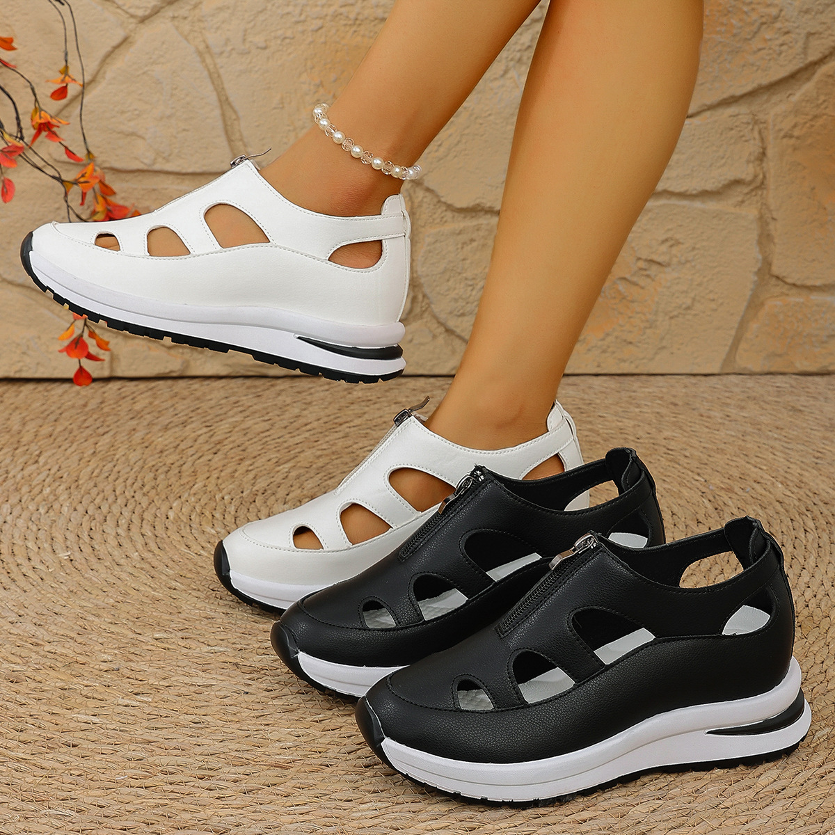 Baotou Chunky-sole Soft-soled Sandals Women's Casual foto 3